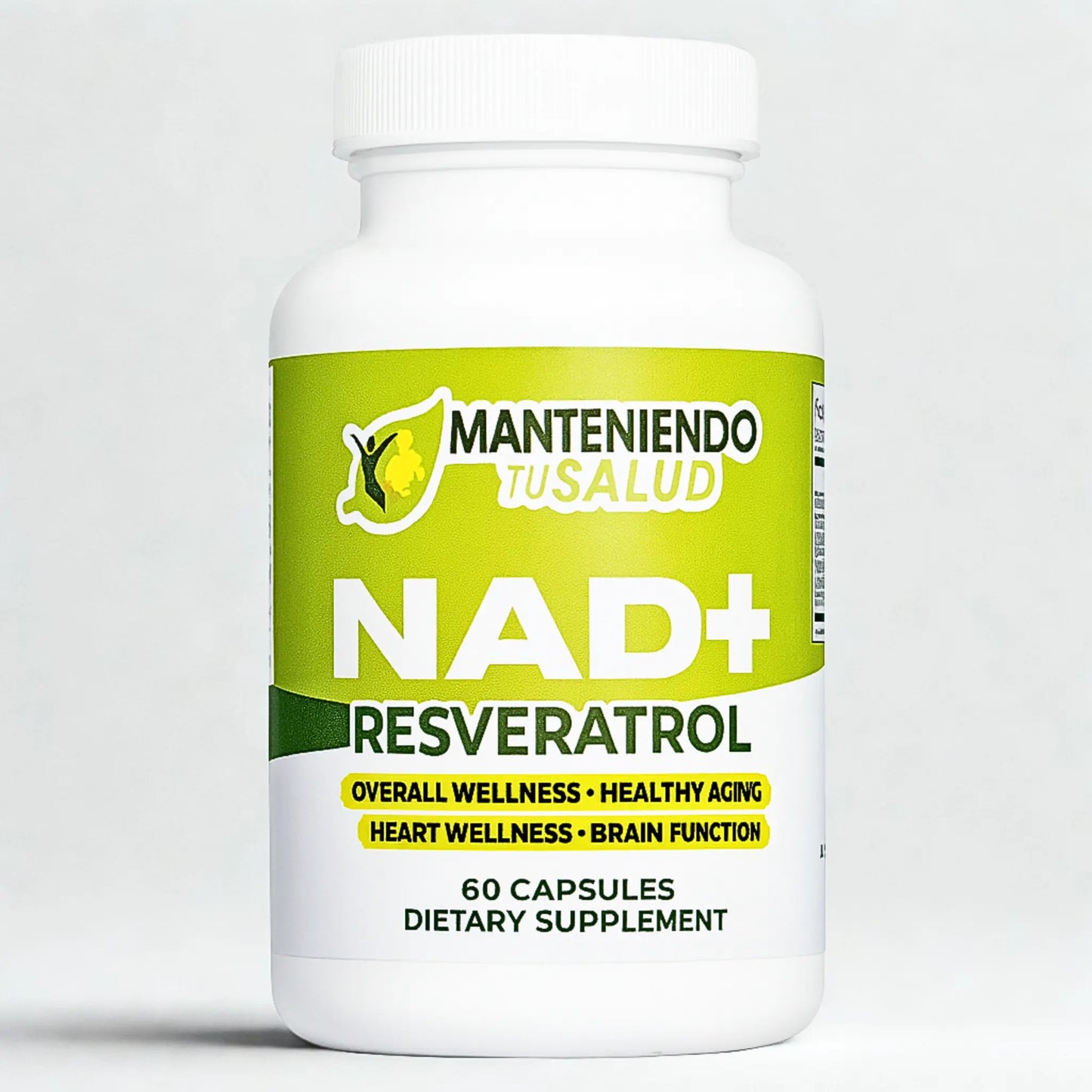 NAD Plus Resveratrol, 60 Capsules Manteniendo Tu Salud