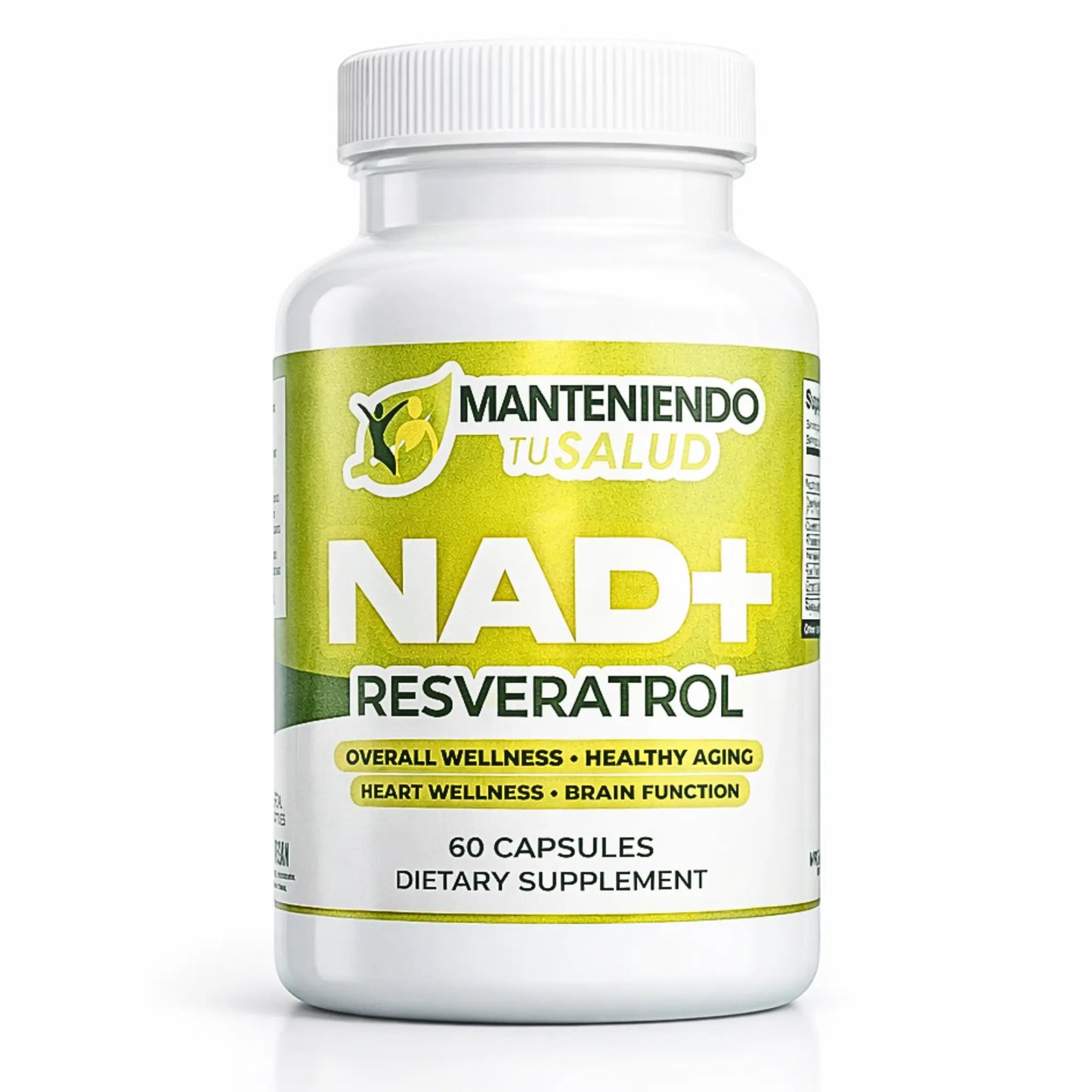 NAD Plus Resveratrol, 60 Capsules Manteniendo Tu Salud