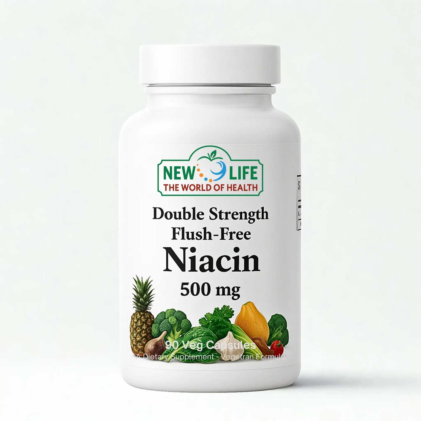 Niacin 500Mg, 90 Veg Capsules Manteniendo Tu Salud