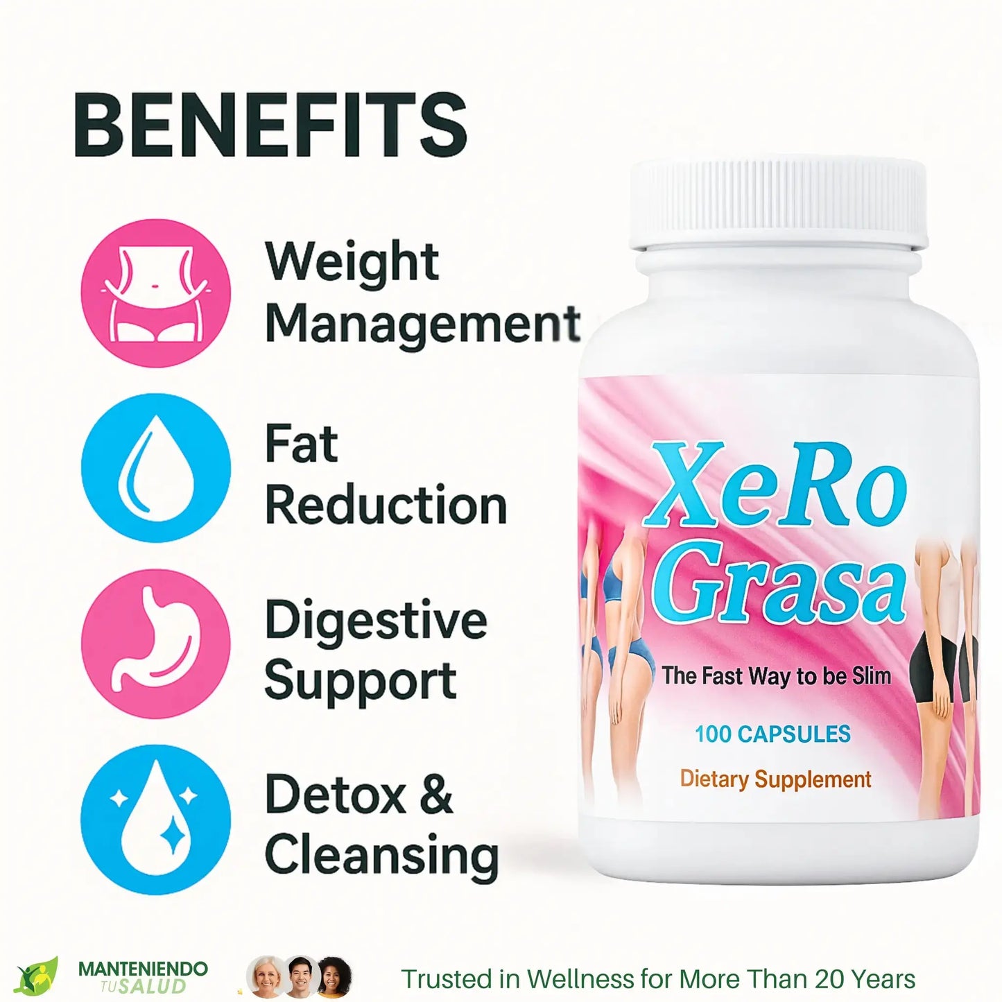 Xero Grasa, 100 Capsules Manteniendo Tu Salud