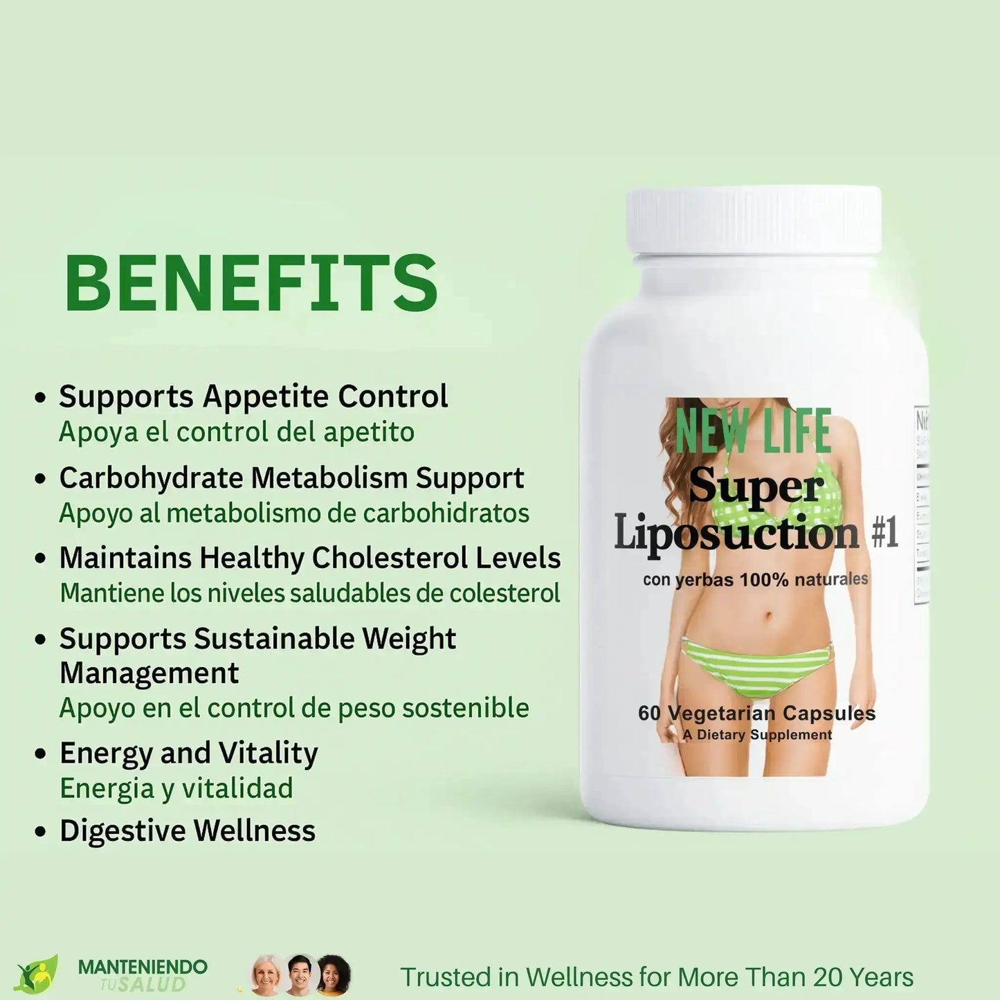 Super Liposuction 1, 60 Capsules Manteniendo Tu Salud