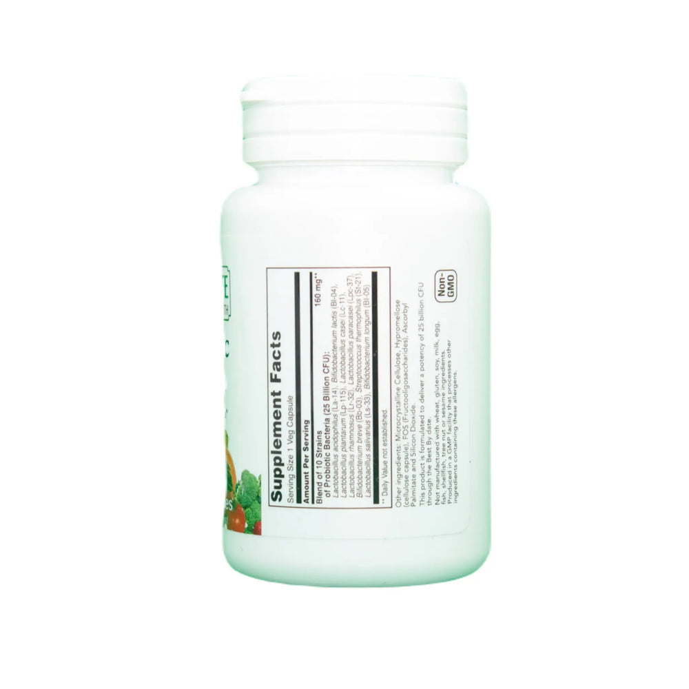 
                  
                    Probiotic 25 Billion, 50 Veg Capsules Manteniendo Tu Salud
                  
                