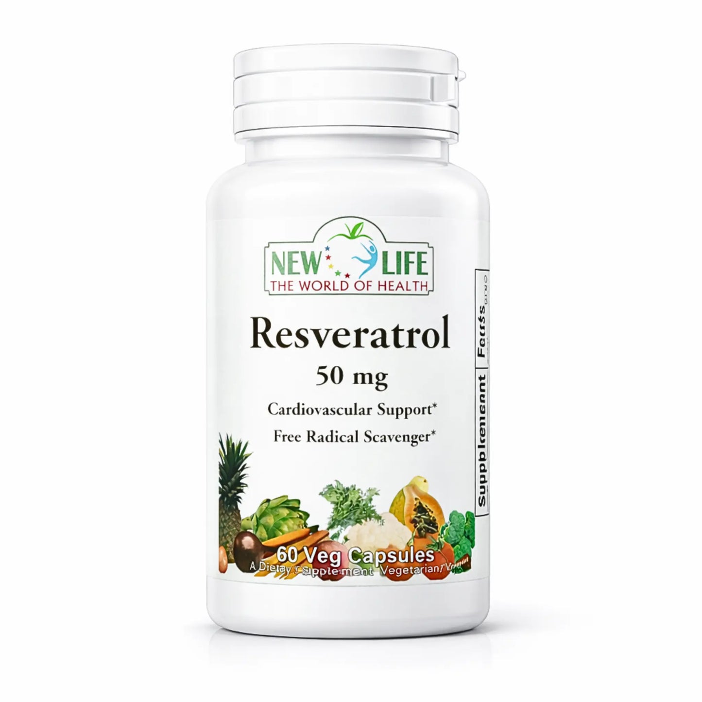 Resveratrol, 200mg, 60 Veg Capsules Manteniendo Tu Salud