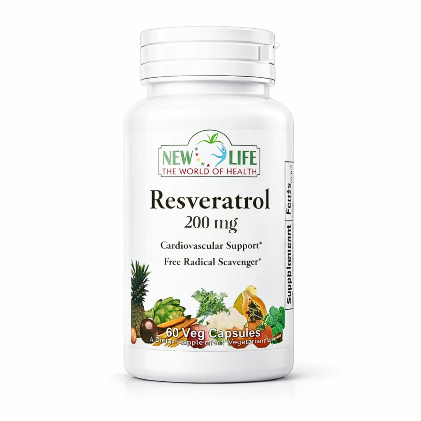 Resveratrol, 200mg, 60 Veg Capsules - Manteniendo Tu Salud