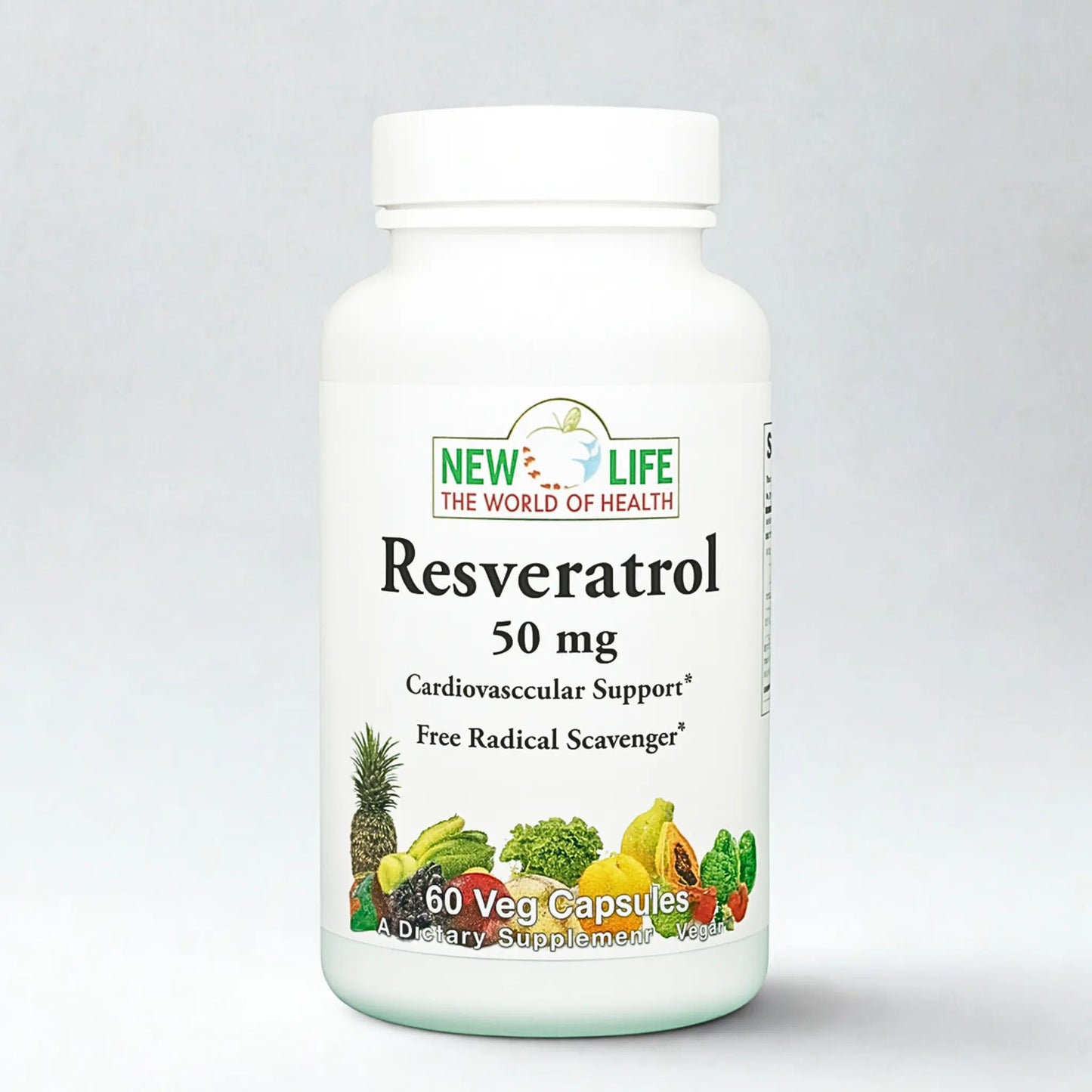 Resveratrol, 50mg, 60 Veg Capsules Manteniendo Tu Salud