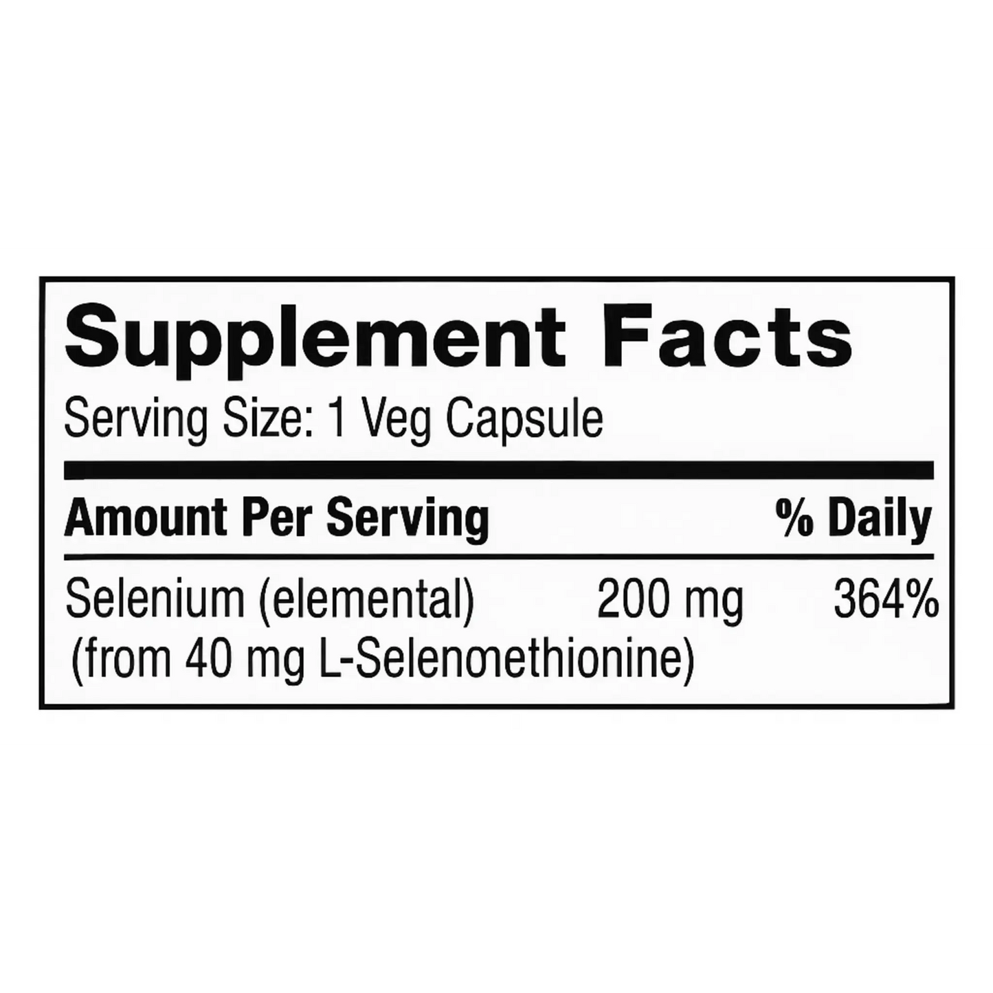 Selenium, 200mcg, 90 Veg Capsules Manteniendo Tu Salud