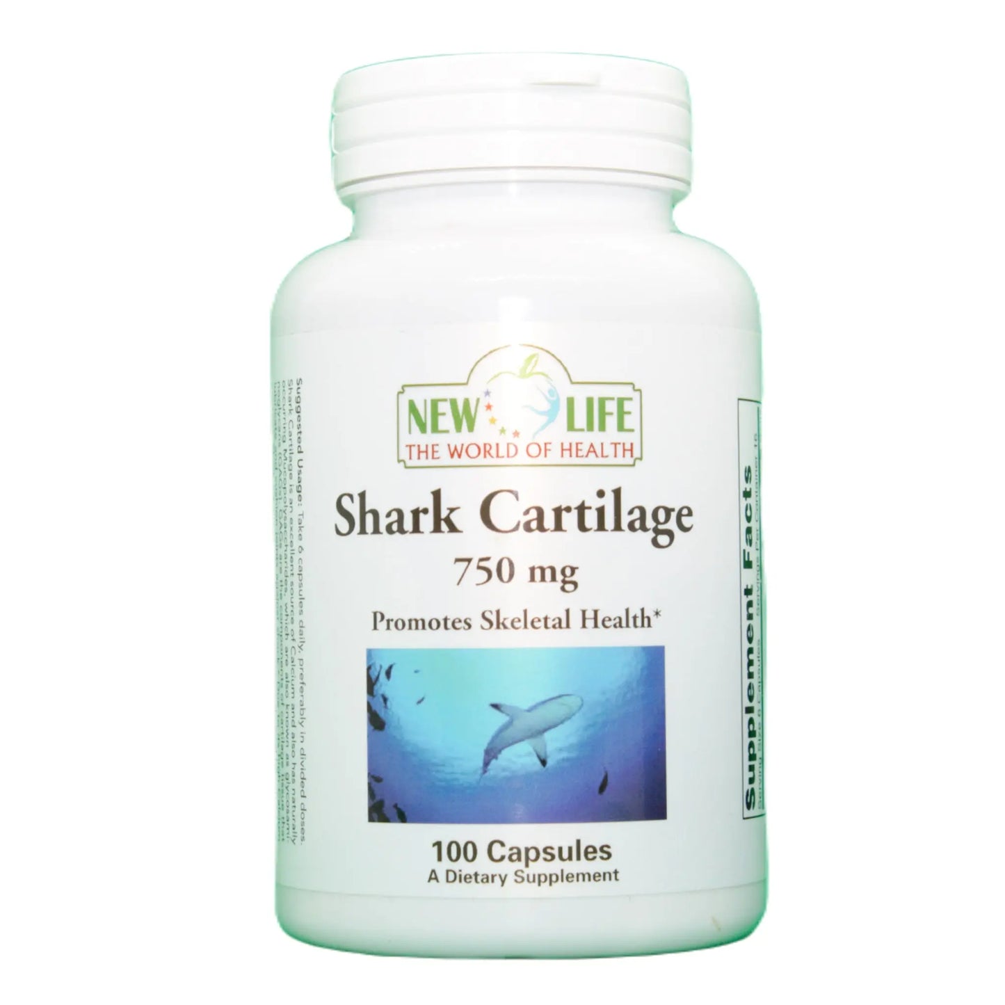 Shark Cartilage, 750mg, 100 Capsules Manteniendo Tu Salud