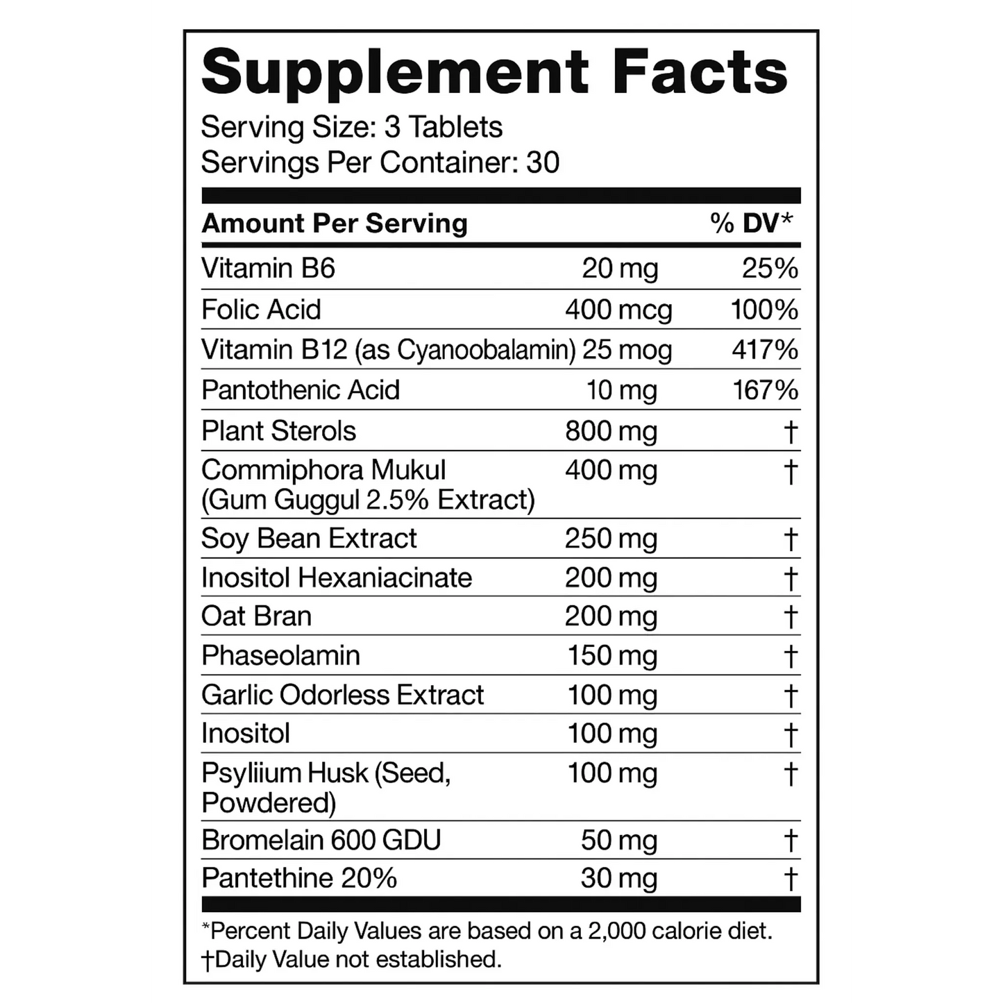 Sin Colesterol, 90 Tablets Manteniendo Tu Salud