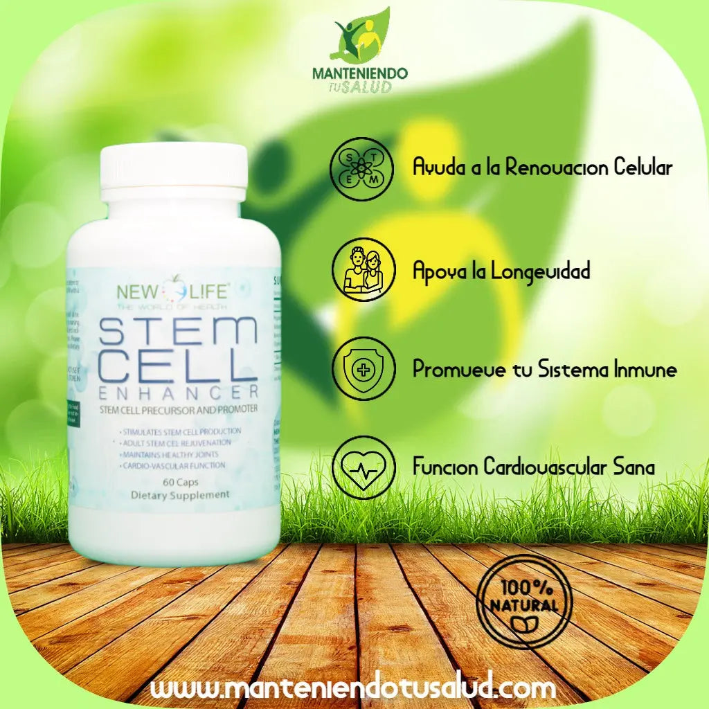 
                  
                    Stem Cell, 1100mg, 60 Capsules Manteniendo Tu Salud
                  
                