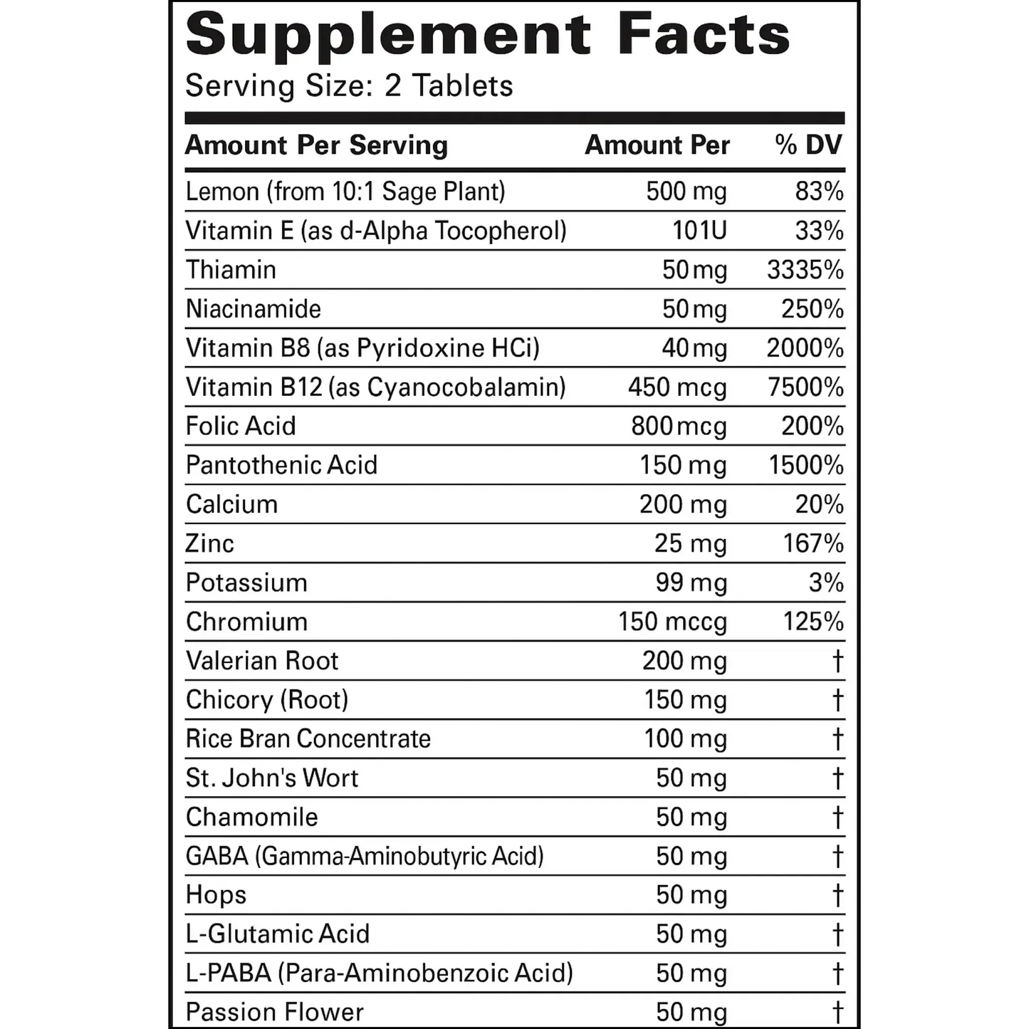 Stress Relief, 100 Tablets Manteniendo Tu Salud