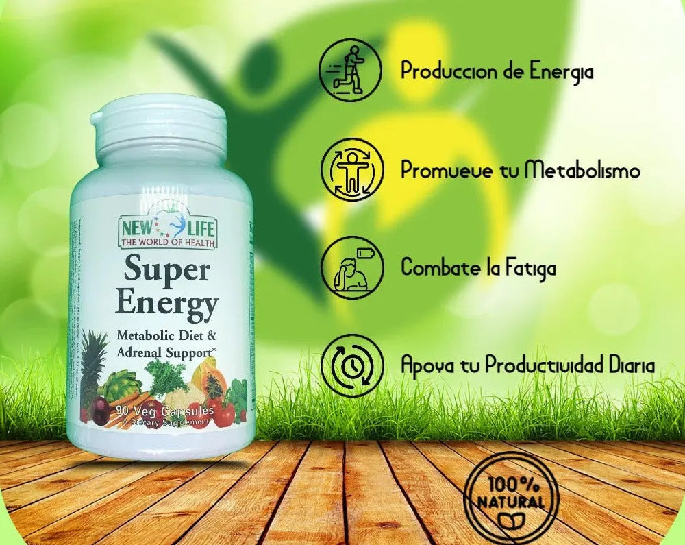 
                  
                    Super Energy, 90 Veg Capsules Manteniendo Tu Salud
                  
                