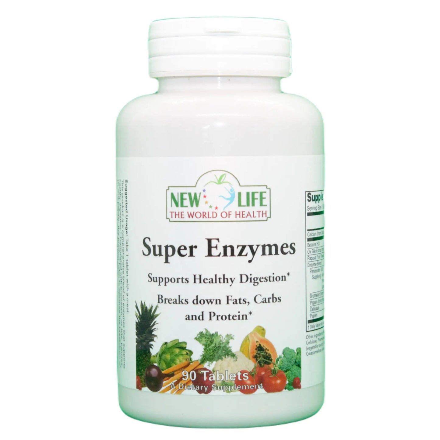Super Enzymes, 90 Tablets Manteniendo Tu Salud