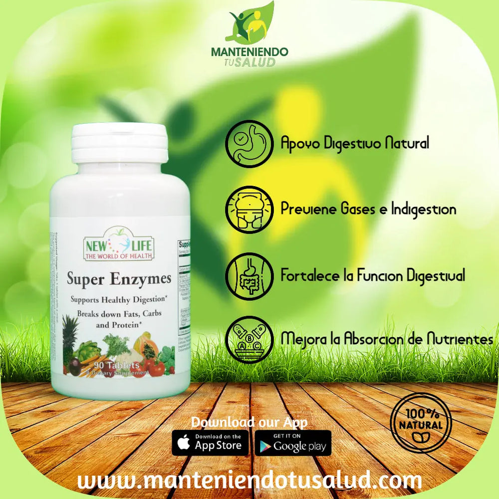 
                  
                    Super Enzymes, 90 Tablets Manteniendo Tu Salud
                  
                