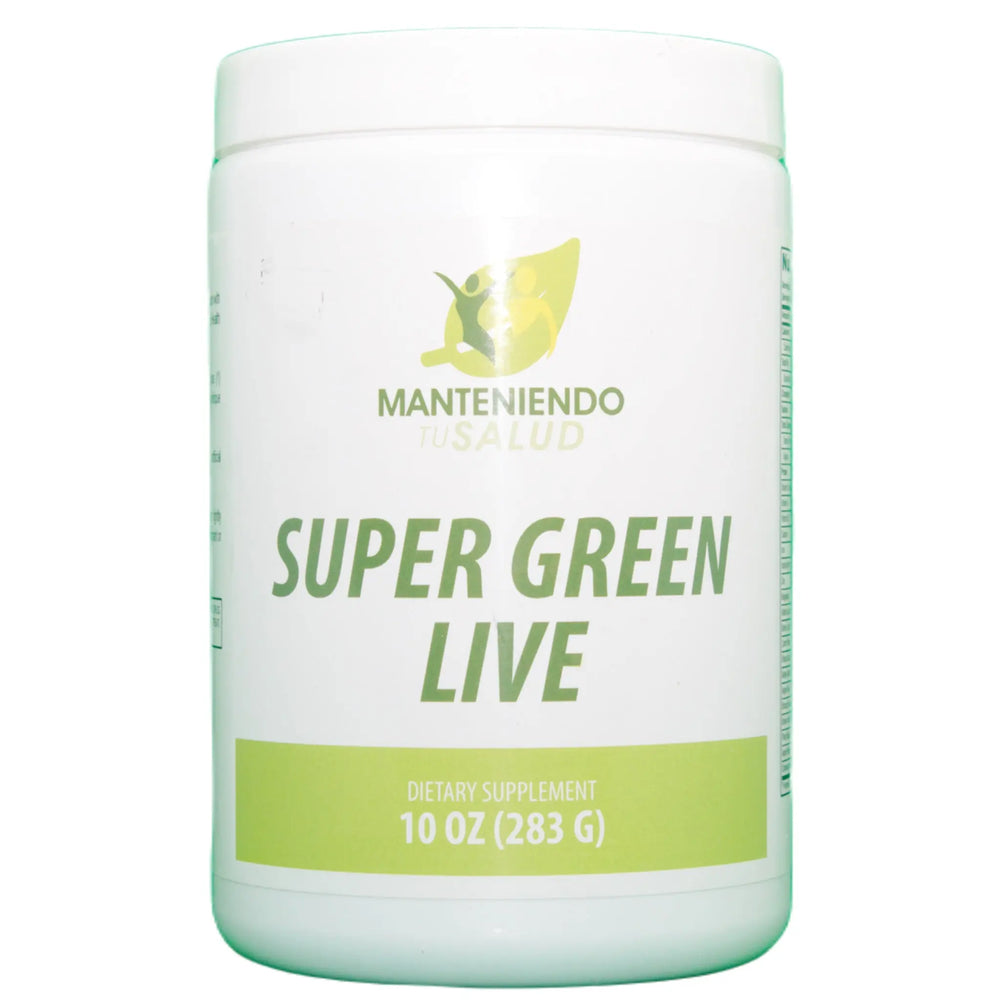 
                  
                    Super Green Live, Green Juice Powder, 10oz Manteniendo Tu Salud
                  
                