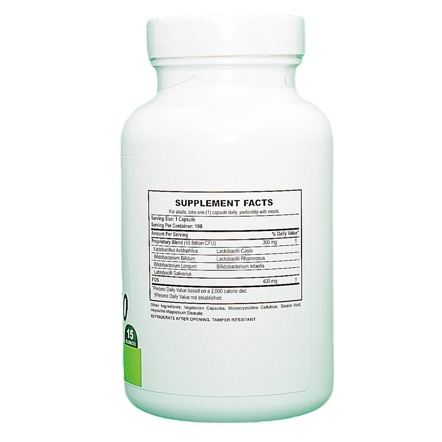 Super Probiótico 15 Billion, 100 Capsules Manteniendo Tu Salud
