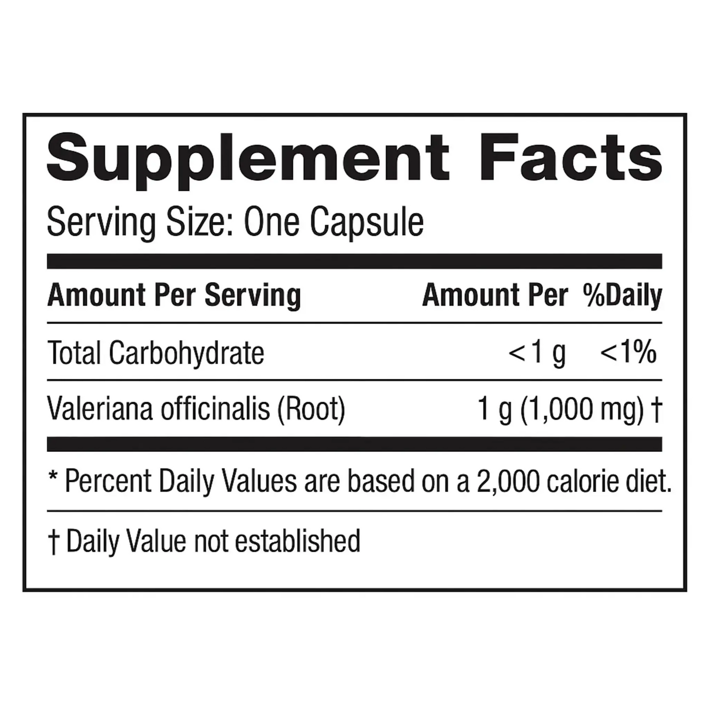 Valerian Root, 1000mg, 100 Veg Capsules Manteniendo Tu Salud