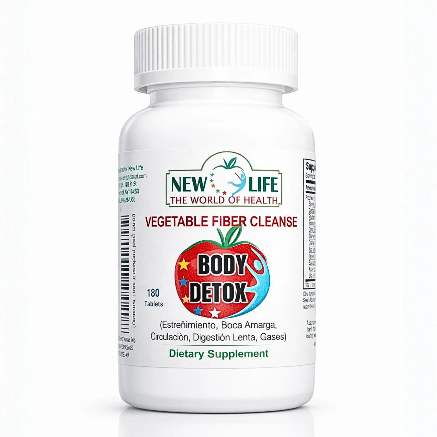 Vegetable Fiber Cleanse, 180 Tablets Manteniendo Tu Salud