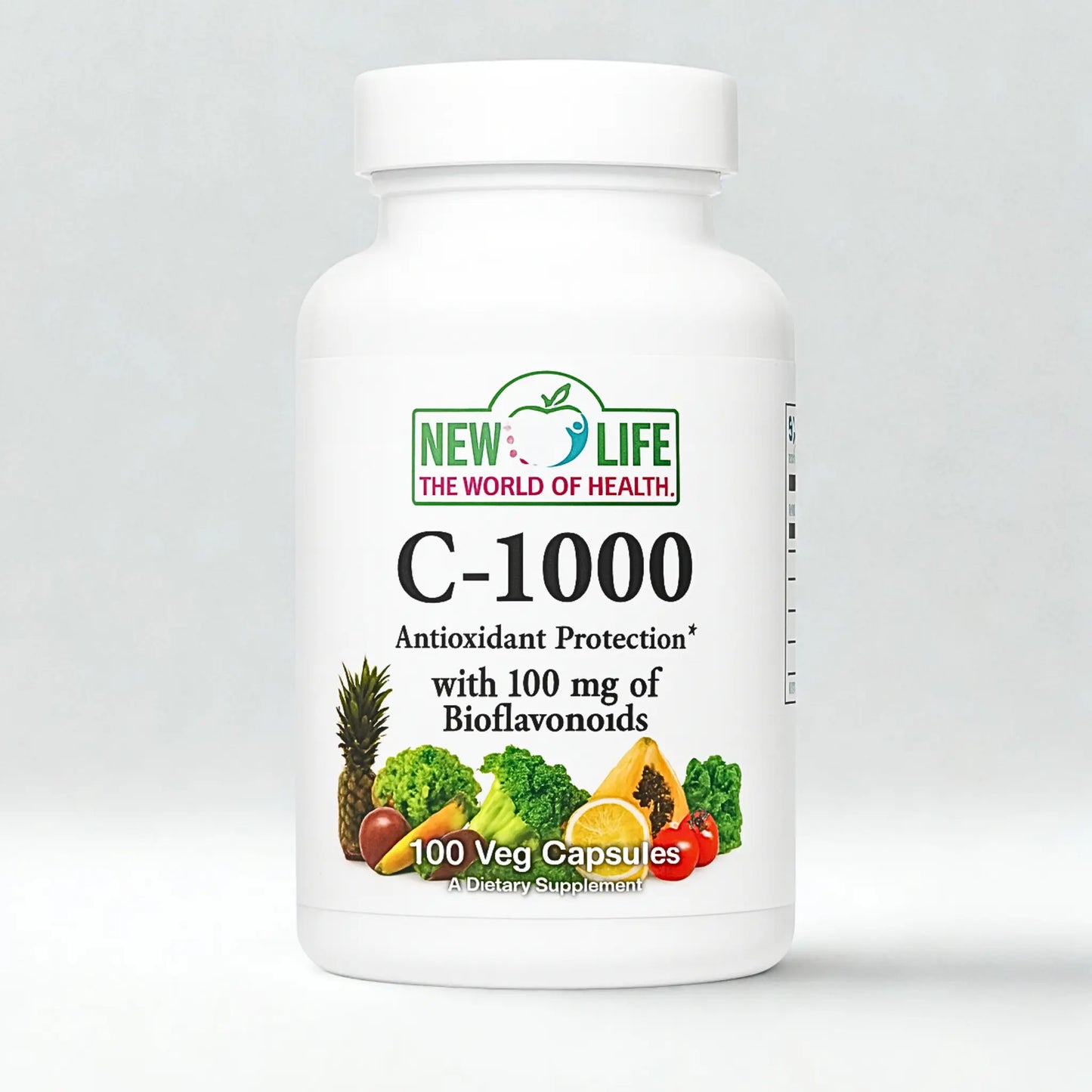Vitamin C, 1000mg, 100 Veg Capsules Manteniendo Tu Salud