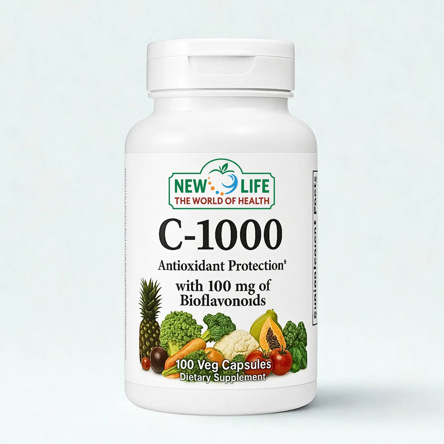 Vitamin C, 1000mg, 100 Veg Capsules Manteniendo Tu Salud