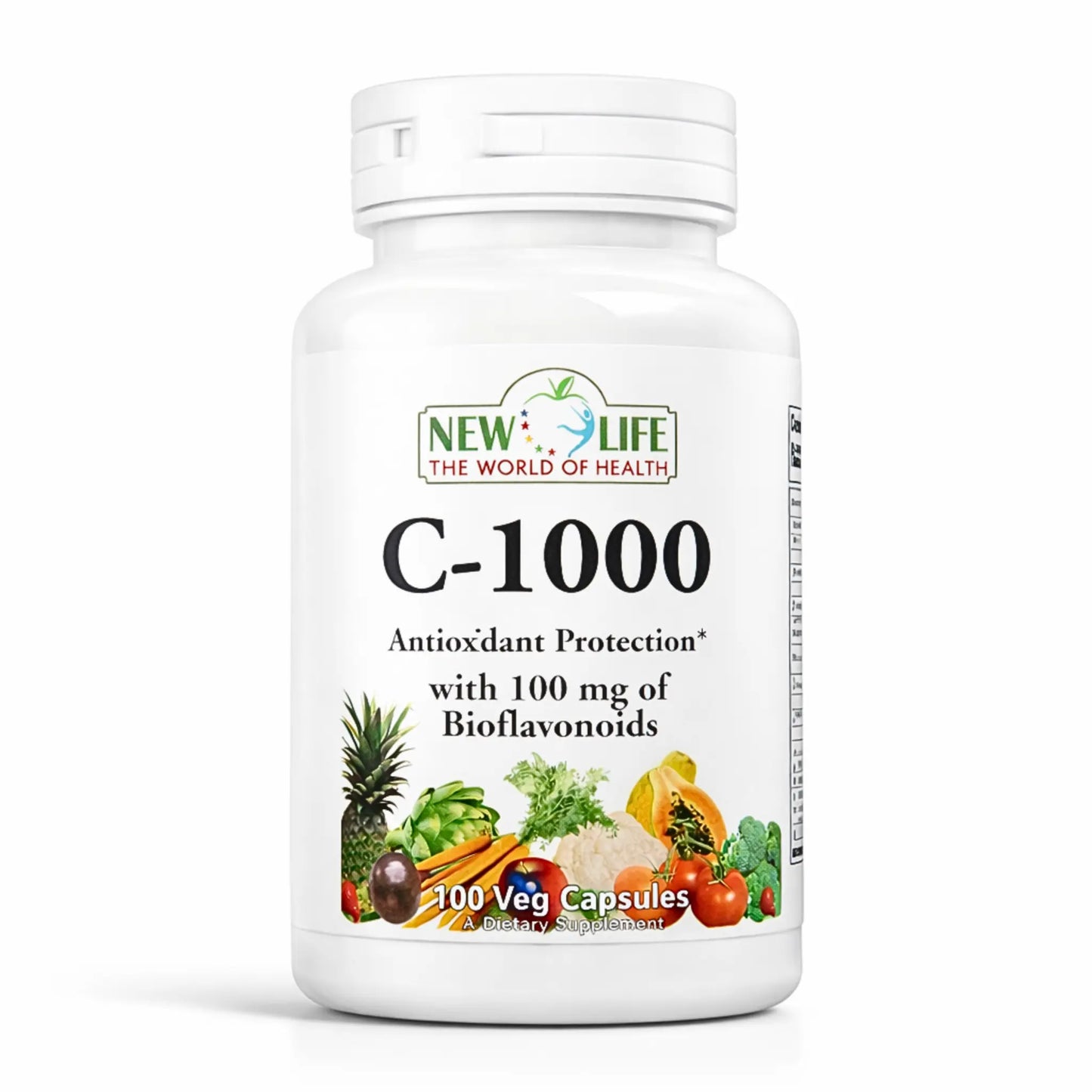 Vitamin C, 1000mg, 100 Veg Capsules Manteniendo Tu Salud