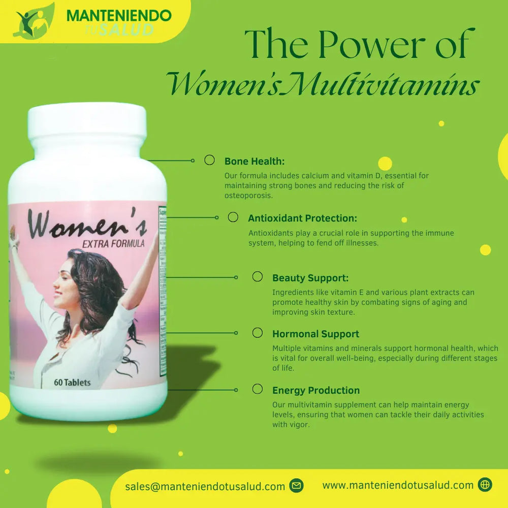 
                  
                    Womens Extra Formula, 60 Tablets Manteniendo Tu Salud
                  
                