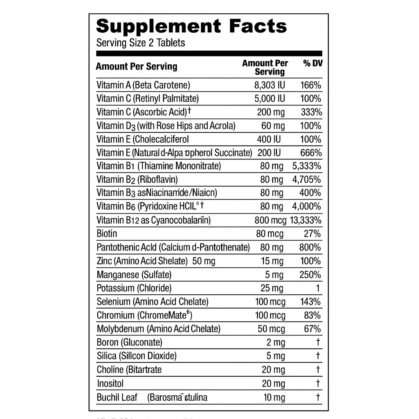 Womens Extra Formula, 60 Tablets Manteniendo Tu Salud